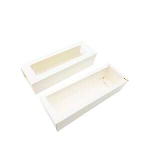 20 Pcs Macaron Boxes for Gift Giving, Bakery Candy Box with Clear Window, Treat